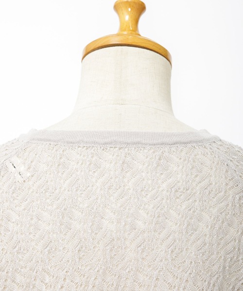 AS KNOW AS de base(アズノゥアズドゥバズ)の「やさしくポコポコカーディガン(カーディガン/ボレロ・レディース・ブラック/ホワイト/グレー/ブルー・FREE)」の17枚目の写真