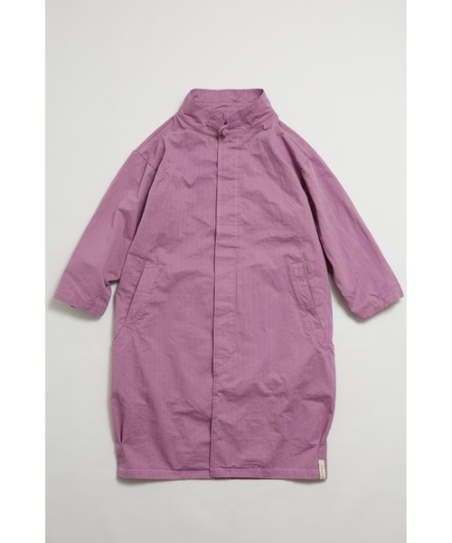 And A（アンドエー）の「AlexanderLeeChang アレキサンダーリーチャン / BIG LONG COAT オーバーサイズ ヘリンボーンビッグロングコート / AC032104（その他アウター・メンズ・ベージュ/パープル/チャコールグレー・2/3）」の4枚目の写真