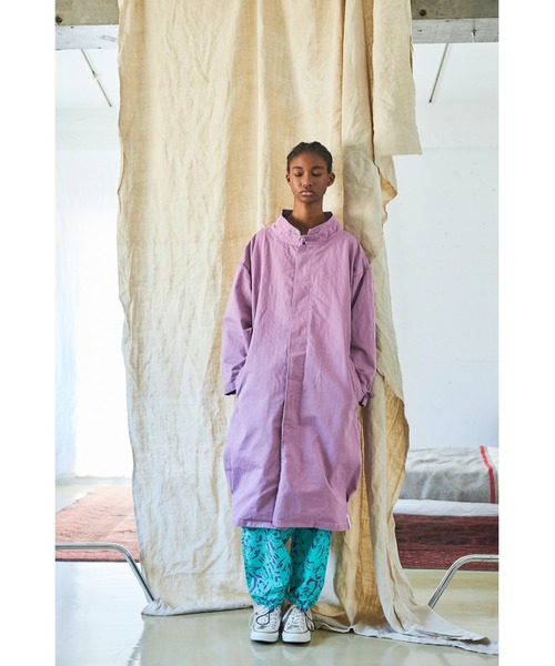 And A（アンドエー）の「AlexanderLeeChang アレキサンダーリーチャン / BIG LONG COAT オーバーサイズ ヘリンボーンビッグロングコート / AC032104（その他アウター・メンズ・ベージュ/パープル/チャコールグレー・2/3）」の8枚目の写真