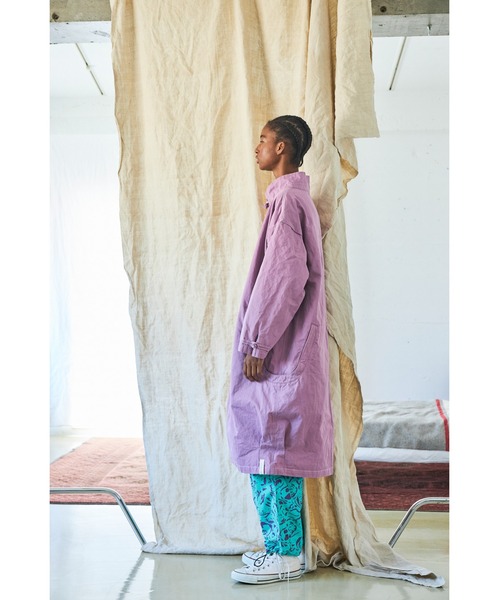 And A（アンドエー）の「AlexanderLeeChang アレキサンダーリーチャン / BIG LONG COAT オーバーサイズ ヘリンボーンビッグロングコート / AC032104（その他アウター・メンズ・ベージュ/パープル/チャコールグレー・2/3）」の10枚目の写真