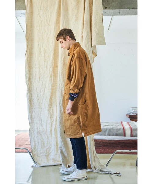 And A（アンドエー）の「AlexanderLeeChang アレキサンダーリーチャン / BIG LONG COAT オーバーサイズ ヘリンボーンビッグロングコート / AC032104（その他アウター・メンズ・ベージュ/パープル/チャコールグレー・2/3）」の20枚目の写真