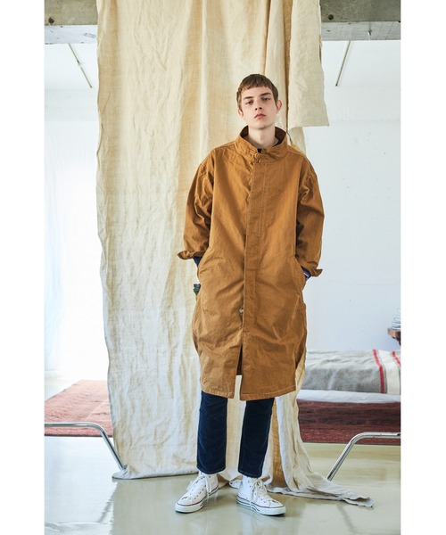 And A（アンドエー）の「AlexanderLeeChang アレキサンダーリーチャン / BIG LONG COAT オーバーサイズ ヘリンボーンビッグロングコート / AC032104（その他アウター・メンズ・ベージュ/パープル/チャコールグレー・2/3）」の22枚目の写真