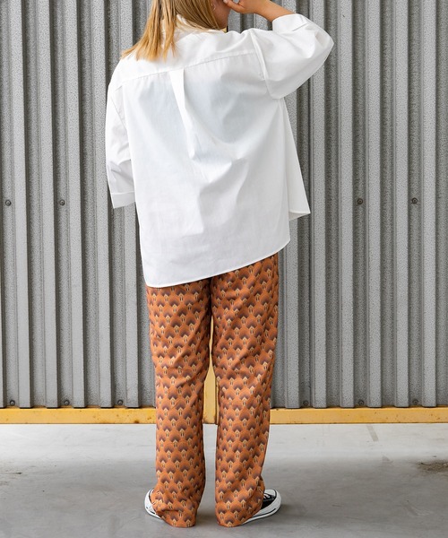 kutir(クティール)の「【ウエストゴム仕様!】アールデコイージースラックスパンツ(その他パンツ・レディース・ブラック系その他/オレンジ系その他・SMALL/MEDIUM/LARGE)」の9枚目の写真