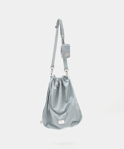 FENNEC(フェネック)の「【FENNEC 】ファブリックスリングバッグ / FENNEC FABRIC SLING BAG(メッセンジャーバッグ・レディース・ホワイト/スカイブルー/ブラック・FREE)」の6枚目の写真