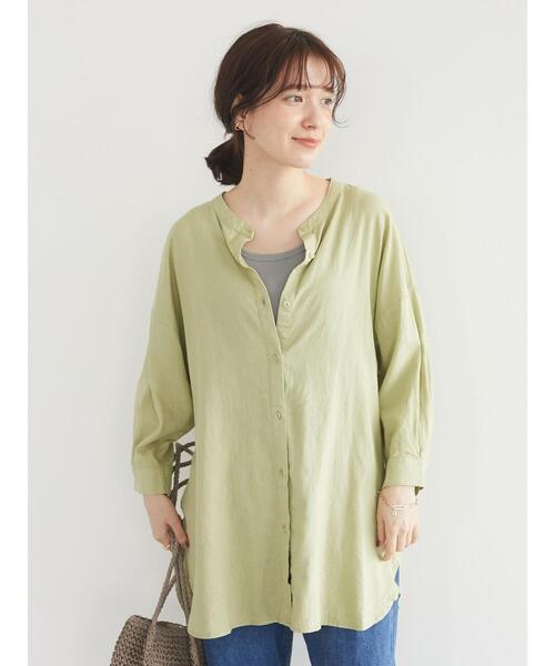 Green Parks(グリーンパークス)の「2WAY テレコタンクトップ*(タンクトップ・レディース・グレー/アイボリー/カーキ/ブラック・FREE)」の17枚目の写真