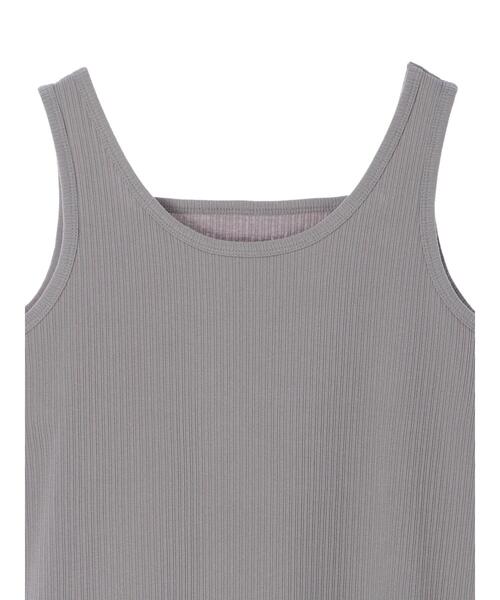 Green Parks(グリーンパークス)の「2WAY テレコタンクトップ*(タンクトップ・レディース・グレー/アイボリー/カーキ/ブラック・FREE)」の15枚目の写真