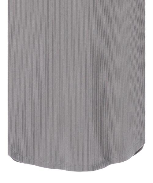 Green Parks(グリーンパークス)の「2WAY テレコタンクトップ*(タンクトップ・レディース・グレー/アイボリー/カーキ/ブラック・FREE)」の13枚目の写真