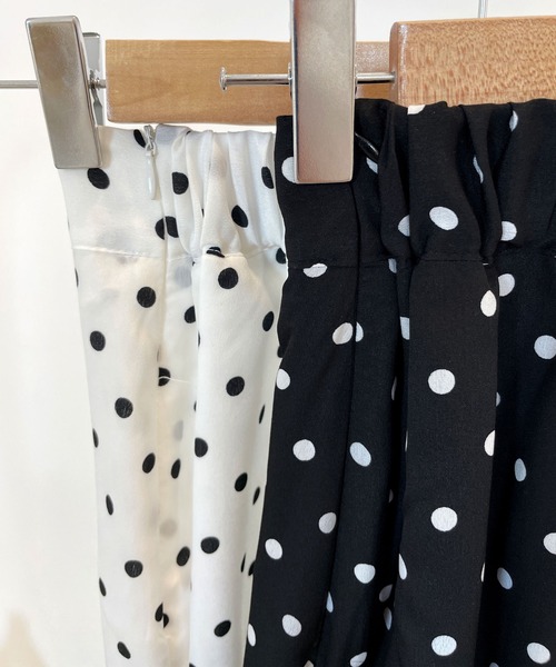 CEMONEMO（セモネモ）の「ドット マーメイド フレアスカート（スカート・レディース・ホワイト/ブラック・FREE）」の18枚目の写真