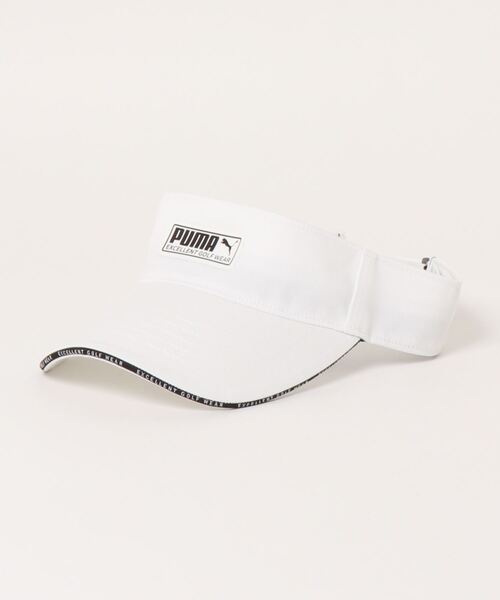 PUMA(プーマ)の「PUMA プーマ ゴルフ EGW ウィメンズ ツイルパッチバイザー(サンバイザー・レディース・ライトホワイト/ブラック・フリー)」の2枚目の写真