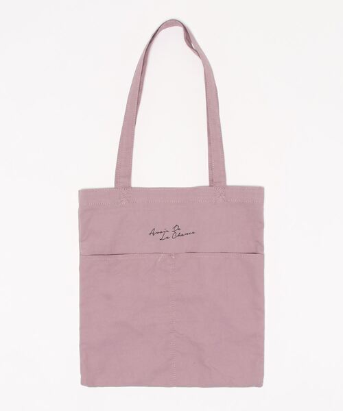 GLOBAL WORK（グローバルワーク）の「ベーシックロゴA4トート/955199（トートバッグ・レディース・パープル系その他2/オフホワイト/グレー/その他/ブラック/グリーン/ベージュ/ダークブラウン/ラベンダー・FREE）」の7枚目の写真