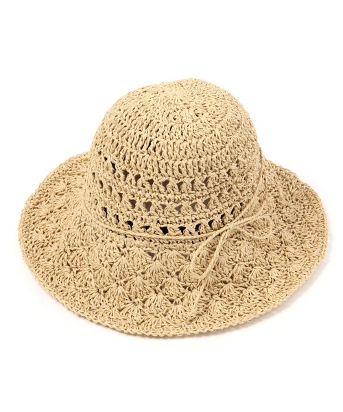 GLOBAL WORK(グローバルワーク)の「畳めるスカシアミハット/931369(ハット・レディース・ブラウン/ナチュラル・FREE)」の3枚目の写真