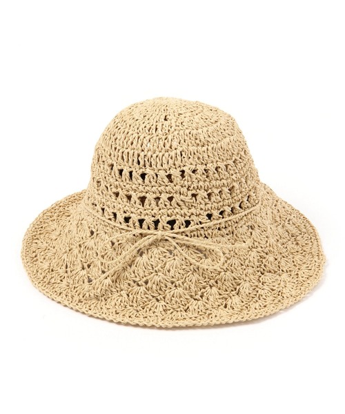 GLOBAL WORK(グローバルワーク)の「畳めるスカシアミハット/931369(ハット・レディース・ブラウン/ナチュラル・FREE)」の5枚目の写真