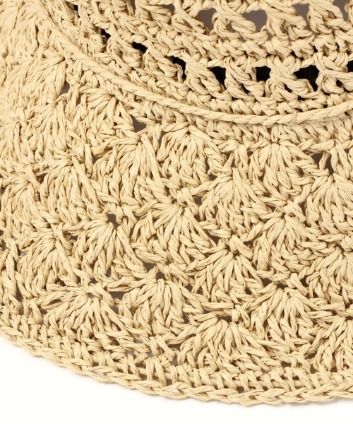 GLOBAL WORK(グローバルワーク)の「畳めるスカシアミハット/931369(ハット・レディース・ブラウン/ナチュラル・FREE)」の11枚目の写真