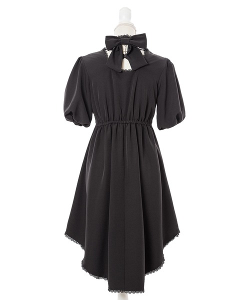 DearMyLove（ディアマイラブ）の「バルーン袖リボンリボンワンピース（ワンピース・レディース・ブラック/グレー・MEDIUM/LARGE）」の14枚目の写真