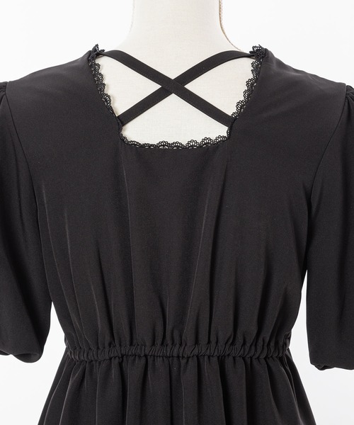 DearMyLove（ディアマイラブ）の「バルーン袖リボンリボンワンピース（ワンピース・レディース・ブラック/グレー・MEDIUM/LARGE）」の22枚目の写真