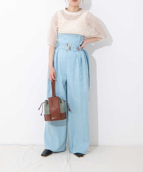 PROTCOL（プロトコル）の「PROTCOL　Hexagon Drawstring Bag（ハンドバッグ・レディース・ブラック系その他/グリーン系その他・FREE）」の3枚目の写真