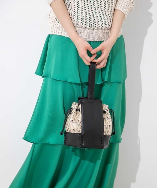 PROTCOL（プロトコル）の「PROTCOL　Hexagon Drawstring Bag（ハンドバッグ・レディース・ブラック系その他/グリーン系その他・FREE）」の6枚目の写真