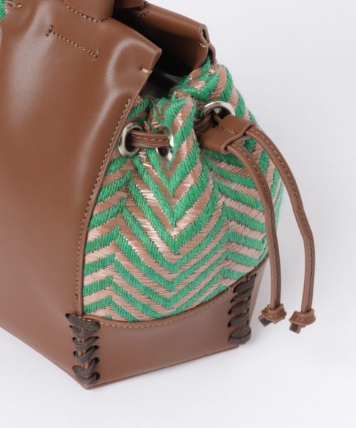 PROTCOL（プロトコル）の「PROTCOL　Hexagon Drawstring Bag（ハンドバッグ・レディース・ブラック系その他/グリーン系その他・FREE）」の16枚目の写真