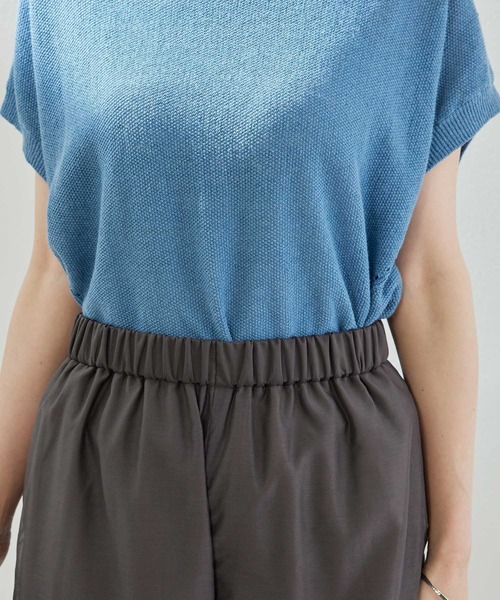 ROPE' PICNIC(ロペピクニック)の「【RENU再生ポリエステル】シアーパンツ(その他パンツ・レディース・チャコールグレー/ライトグリーン・38/40)」の6枚目の写真