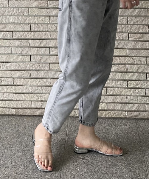 AS KNOW AS PINKY(アズノゥアズピンキー)の「アンクルフィットデニムパンツ(デニムパンツ・レディース・ケミカルウォッシュ/オフホワイト/ブラック系/ブルー・FREE)」の21枚目の写真