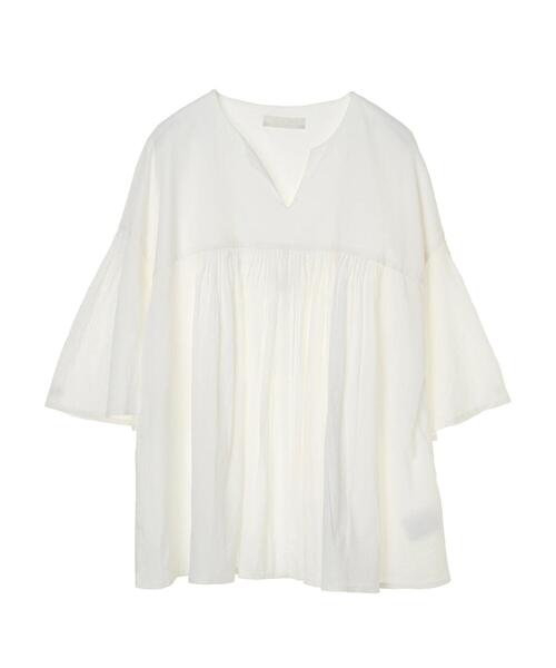 AMERICAN HOLIC(アメリカンホリック)の「ピンタックインドCottonブラウス(シャツ/ブラウス・レディース・ブラウン/オフホワイト/その他14・FREE)」の9枚目の写真