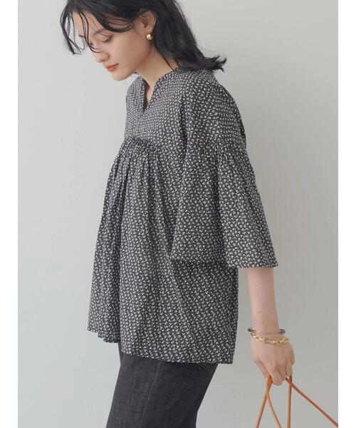 AMERICAN HOLIC(アメリカンホリック)の「ピンタックインドCottonブラウス(シャツ/ブラウス・レディース・ブラウン/オフホワイト/その他14・FREE)」の3枚目の写真