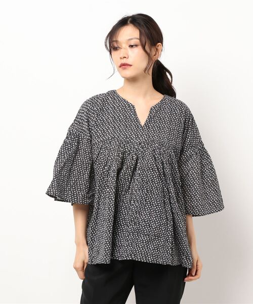 AMERICAN HOLIC(アメリカンホリック)の「ピンタックインドCottonブラウス(シャツ/ブラウス・レディース・ブラウン/オフホワイト/その他14・FREE)」の6枚目の写真