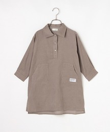 b・ROOM | コーデュロイシャツワンピース(シャツワンピース)