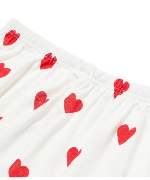 PETIT BATEAU（プチバトー）の「プリント長袖パジャマ（ルームウェア/パジャマ・レディース・レッド・MEDIUM/X-LARGE/LARGE/SMALL）」の9枚目の写真