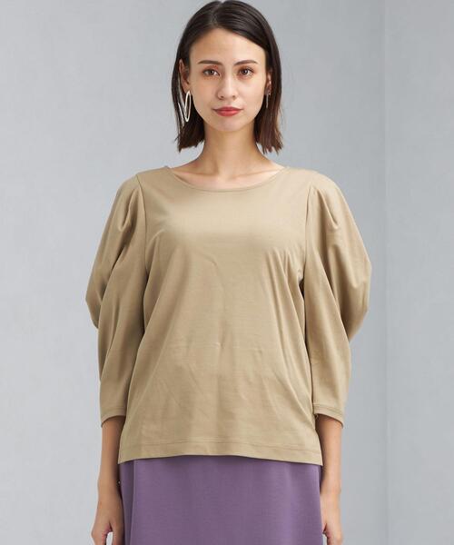 green label relaxing(グリーンレーベルリラクシング)の「カウルスリーブ プルオーバー カットソー(Tシャツ/カットソー・レディース・ブラック/ベージュ/コバルトブルー/オフホワイト・FREE)」の15枚目の写真