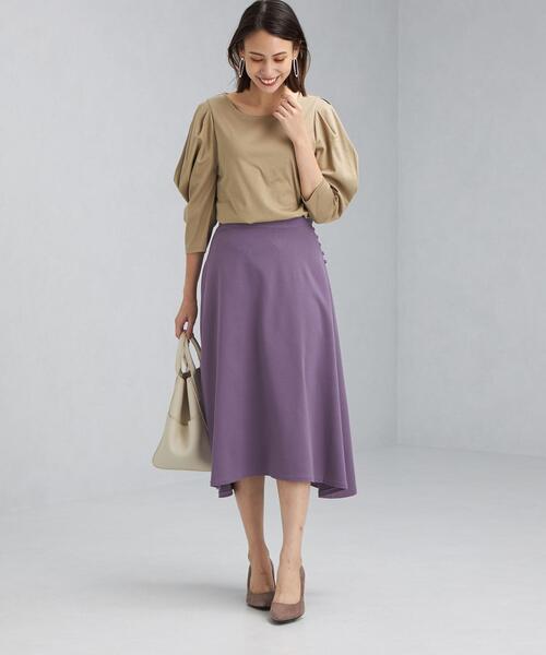 green label relaxing(グリーンレーベルリラクシング)の「カウルスリーブ プルオーバー カットソー(Tシャツ/カットソー・レディース・ブラック/ベージュ/コバルトブルー/オフホワイト・FREE)」の16枚目の写真