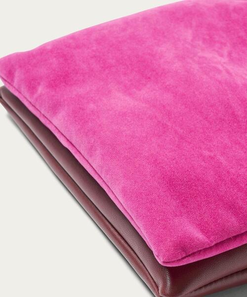 BEAUTY&YOUTH UNITED ARROWS（ビューティーアンドユースユナイテッドアローズ）の「BY コンビダブルドロスト ショルダーバッグ -2WAY- ∴（ショルダーバッグ・レディース・ブラック/ピンク・FREE）」の4枚目の写真