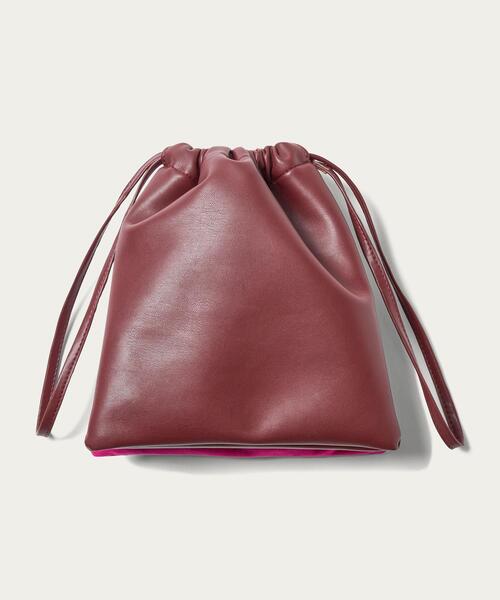 BEAUTY&YOUTH UNITED ARROWS（ビューティーアンドユースユナイテッドアローズ）の「BY コンビダブルドロスト ショルダーバッグ -2WAY- ∴（ショルダーバッグ・レディース・ブラック/ピンク・FREE）」の6枚目の写真