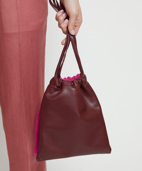 BEAUTY&YOUTH UNITED ARROWS（ビューティーアンドユースユナイテッドアローズ）の「BY コンビダブルドロスト ショルダーバッグ -2WAY- ∴（ショルダーバッグ・レディース・ブラック/ピンク・FREE）」の11枚目の写真