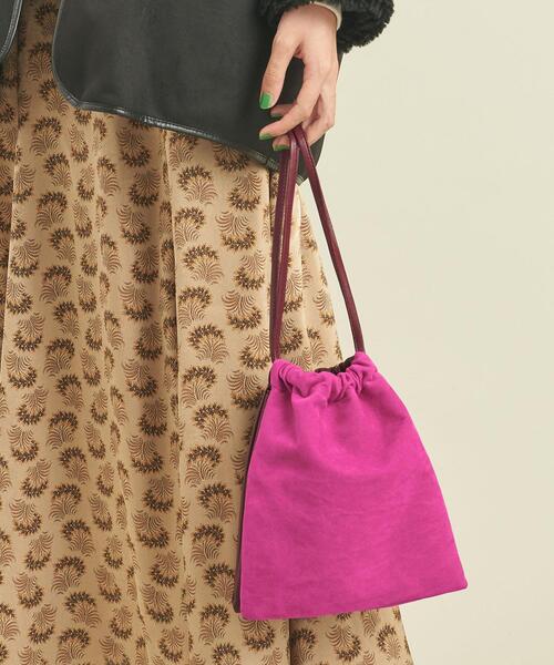 BEAUTY&YOUTH UNITED ARROWS（ビューティーアンドユースユナイテッドアローズ）の「BY コンビダブルドロスト ショルダーバッグ -2WAY- ∴（ショルダーバッグ・レディース・ブラック/ピンク・FREE）」の7枚目の写真