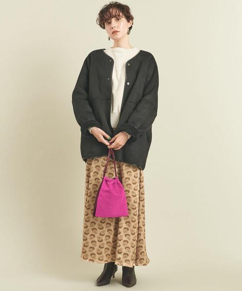 BEAUTY&YOUTH UNITED ARROWS（ビューティーアンドユースユナイテッドアローズ）の「BY コンビダブルドロスト ショルダーバッグ -2WAY- ∴（ショルダーバッグ・レディース・ブラック/ピンク・FREE）」の16枚目の写真