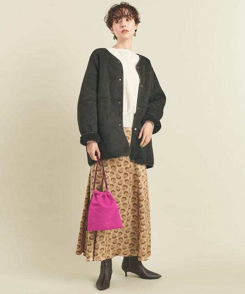 BEAUTY&YOUTH UNITED ARROWS（ビューティーアンドユースユナイテッドアローズ）の「BY コンビダブルドロスト ショルダーバッグ -2WAY- ∴（ショルダーバッグ・レディース・ブラック/ピンク・FREE）」の13枚目の写真