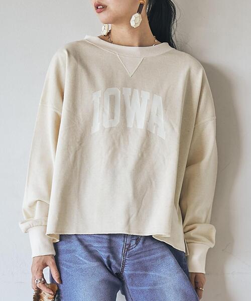 coen（コーエン）の「エコリッチ裏毛ロゴプリントスウェット（スウェット・レディース・ナチュラル・LARGE/MEDIUM）」の2枚目の写真