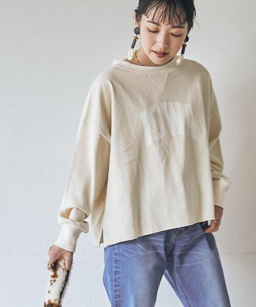 coen（コーエン）の「エコリッチ裏毛ロゴプリントスウェット（スウェット・レディース・ナチュラル・LARGE/MEDIUM）」の3枚目の写真