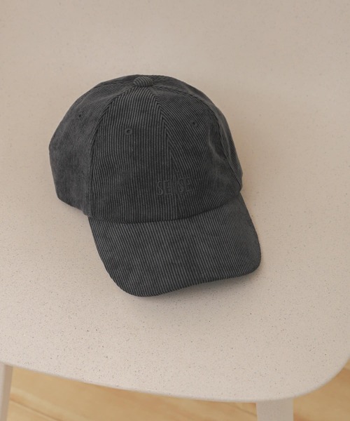 SENSE OF PLACE by URBAN RESEARCH（センスオブプレイスバイアーバンリサーチ）の「コーデュロイシシュウキャップ（キャップ・メンズ・チャコールグレー/パープル/ライトベージュ/ブルー・ONE）」の2枚目の写真