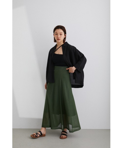 STYLEMIXER(スタイルミキサー)の「シアーボクシーシャツ(シャツ/ブラウス・レディース・ブラック/ブルー/ライトブラウン/ライトベージュ・FREE)」の5枚目の写真