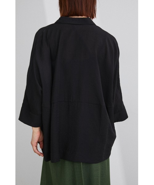 STYLEMIXER(スタイルミキサー)の「シアーボクシーシャツ(シャツ/ブラウス・レディース・ブラック/ブルー/ライトブラウン/ライトベージュ・FREE)」の10枚目の写真