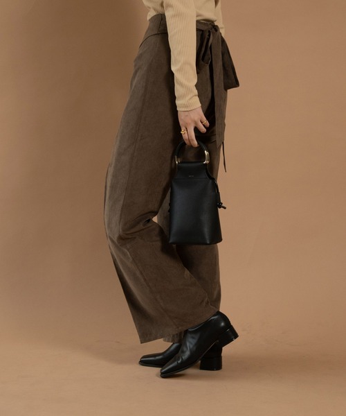 Amiur（エミレ）の「suede like wrap pants（その他パンツ・レディース・ベージュ/ブラウン・M/S）」の5枚目の写真