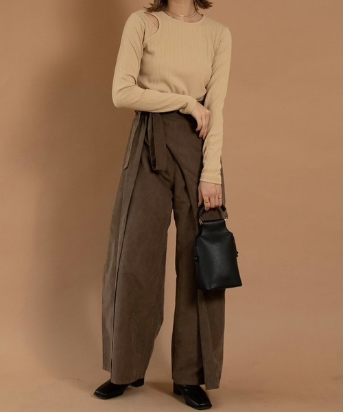 Amiur（エミレ）の「suede like wrap pants（その他パンツ・レディース・ベージュ/ブラウン・M/S）」の15枚目の写真