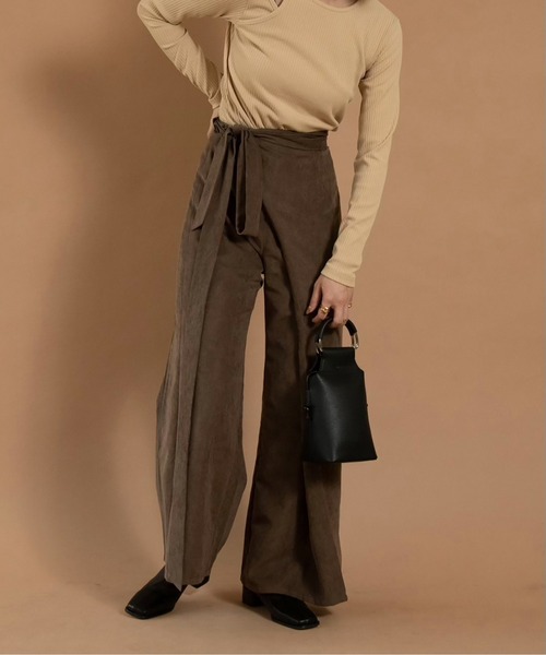 Amiur（エミレ）の「suede like wrap pants（その他パンツ・レディース・ベージュ/ブラウン・M/S）」の14枚目の写真