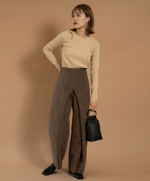 Amiur（エミレ）の「suede like wrap pants（その他パンツ・レディース・ベージュ/ブラウン・M/S）」の12枚目の写真