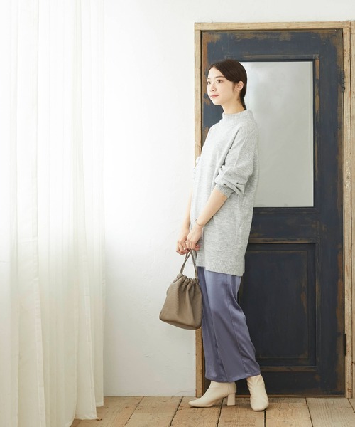 menue(メヌエ)の「スクエアトゥセンターシームブーツ(ブーツ・レディース・ブラック/ダークブラウン/ベージュ/アイボリー/グレイッシュベージュ/ミント・LL/3L/S/M/L/XS)」の15枚目の写真