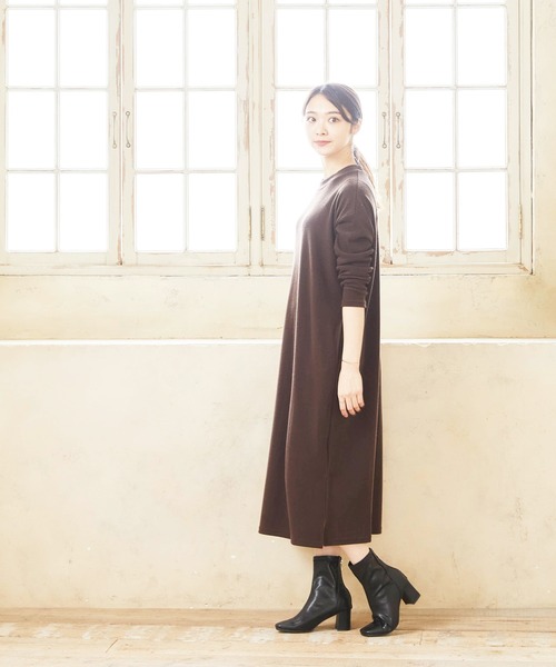 menue(メヌエ)の「スクエアトゥセンターシームブーツ(ブーツ・レディース・ブラック/ダークブラウン/ベージュ/アイボリー/グレイッシュベージュ/ミント・LL/3L/S/M/L/XS)」の11枚目の写真