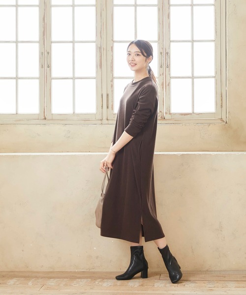 menue(メヌエ)の「スクエアトゥセンターシームブーツ(ブーツ・レディース・ブラック/ダークブラウン/ベージュ/アイボリー/グレイッシュベージュ/ミント・LL/3L/S/M/L/XS)」の8枚目の写真