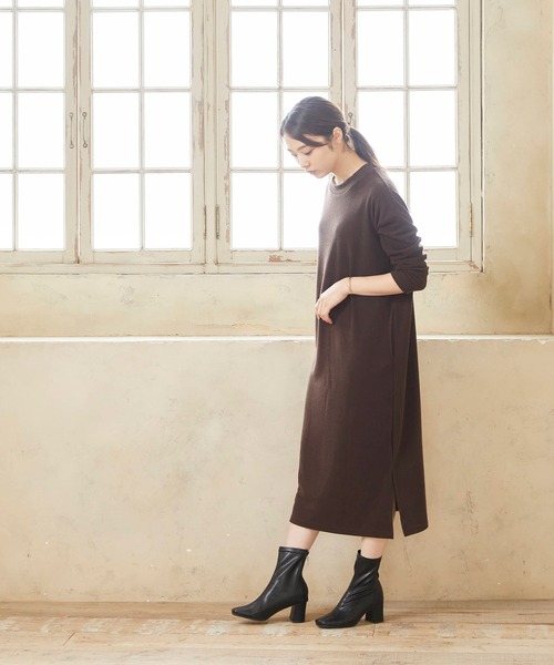 menue(メヌエ)の「スクエアトゥセンターシームブーツ(ブーツ・レディース・ブラック/ダークブラウン/ベージュ/アイボリー/グレイッシュベージュ/ミント・LL/3L/S/M/L/XS)」の16枚目の写真